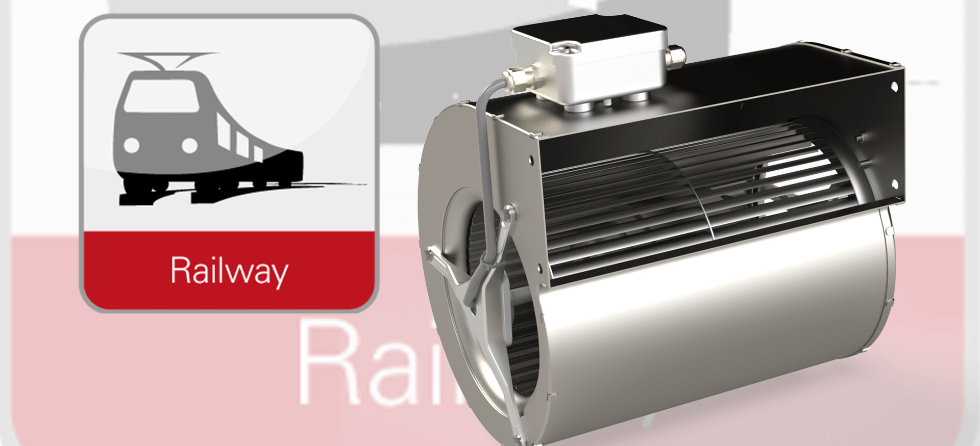 Train Using Fan Types Double inlet centrifugal fan for railway