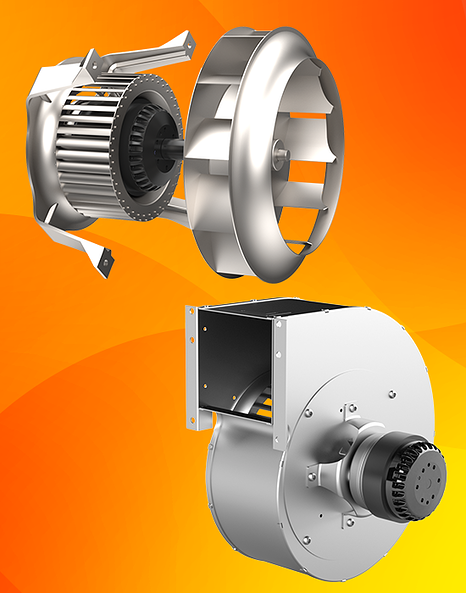 ECOFIT centrifugal fans for hot air